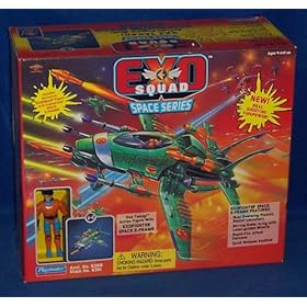  EXO SQUAD Kaz Takagi Exclusive Action Figure with Exofighter Space E-Frame (1994 Playmates)