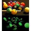 Glow in the Dark Pool Balls / Billiard Balls - Full Set - Free Shipping