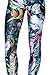Roseate Women's 3D Digital Print Leggings Gym Workout Running Tights Sneak