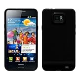 Schwarz Silikon Hülle Schutzhülle Tasche Case für Samsung Galaxy S2 i9100
