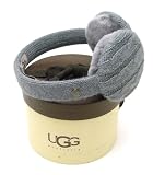 UGG Australia Knitted Shearling Sheepskin Earmuffs Gray