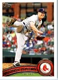 2011 Topps Baseball Card #62 Jonathan Papelbon - Boston Red Sox - MLB Trading Card In A Protective Screwdown Case