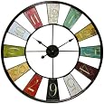 Kaleidoscope Wall Clock, 31.5"D, BRIGHT TONES