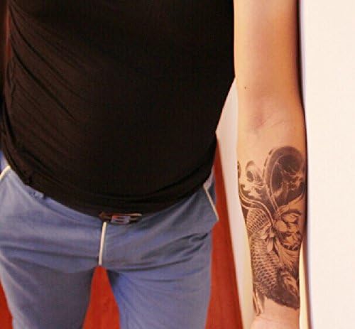 GC Waterproof Japanese Koi Pattern on Back Arm Waist Temporary Tattoo Sticker SB-65