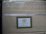 300 Thread Count Macrame Sheet Set Queen Size Taupe