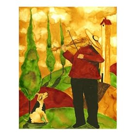 Fiddler's Duet Giclee Poster Print by Debi Hubbs, 8x10