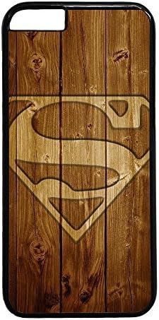 iphone 6 case,custom iphone 6(4.7) case, Wood background Superman logo diy iphone 6 case,pc Material,Drop Protection,Shock Absorbent