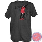 Air Jordan L'Style Flu Game SS Tee by Jordan Apparel (Charcoal/Heather-Black-Varsity/Red)(Size=SMALL)