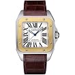Cartier Men's W20072X7 Santos 100 XL Automatic Yellow Gold Stainless Steel and Leather Watch from Cartier