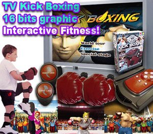 Childrens Toyshop  Toys : Plug n Play Interactive Fitness Kick Boxing Game - 16 Bits Graphic