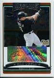 Dan Uggla Autographed/Hand Signed 2006 Topps Rookie Card