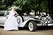 Wallmonkeys Peel and Stick Wall Decals - Luxury Bride in a Wedding Dress in this area Retro Limousine - Removable Graphic