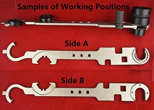 Military Stainless Steel (aisi304 Matte Surface) AR-15 Armorer's Wrench Combo Tool