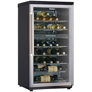 Haier HVZ040ABH 40-Bottle Dual-Zone Wine Cellar with Touch-Screen Controls