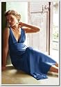 Attraktives Abendkleid Cocktailkleid Blau (501)