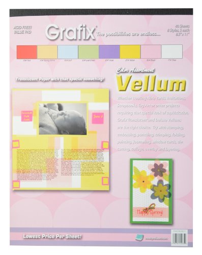 Vellum Pad Color 8.5-Inch-by-11-Inch, 40 Sheets 