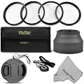 58MM Essential Kit for CANON Rebel (T3i T3 T2i T1i XT XTi XSi), CANON EOS (1100D 600D 550D 500D 450D 400D 350D 300D 60D) - Includes: Close-Up Macro Filter Set + Tulip Flower Lens Hood + Snap On Lens Cap w/ Cap Keeper + MagicFiber Microfiber Lens Cleaning Cloth