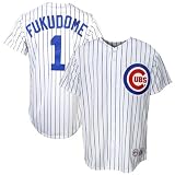Kosuke Fukudome White Majestic MLB Home Royal Replica Chicago Cubs Jersey