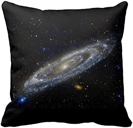 Personalized 18x18 Inch Square Cotton Andromeda galaxy Throw Pillow Case Decor Cushion Covers