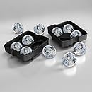 Home-Complete Premium Ice Ball Maker Mold, 8-Scotch Ice Balls with Lifetime Durable Silicone Sphere Ice Tray