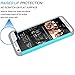HTC Desire 626 Case, Desire 626S Case, Tekcoo(TM) [Tmajor Series] [Turquoise/Grey] Shock Absorbing Hybrid Rubber Plastic Impact Defender Hard Protective Case Cover For HTC Desire 626S/626 All Carriers