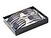 Goson American Flag Mirror Aviator Novelty Decorative Sunglasses (Silver/Gold Combo in Black Gift Box)