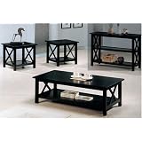 Cappuccino 3 Piece Occasional Table Set