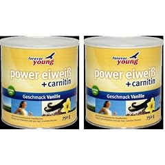 Forever Young Power Eiweiss, 2 Dosen a 750g, Vanille, siehe auch Dr. Strunz " die neue di�t", Vorteilspreis