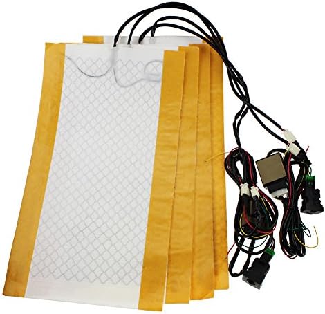 Sunautobuy 4 pcs Toyota Carbon Fiber Car Seat Heater Kits For TWO Seats