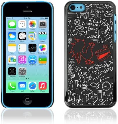 Designer Depo Hard Protection Case for Apple iPhone 5C / Cool Cock Retro pattern
