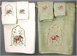 Housewarming Gift Under 200 - 7pc. Raja Elephants Trousseau Cotton Towel Bath Set - IVR or GIN