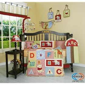 Boutique Brand New GEENNY Alphabet Land 13PCS CRIB BEDDING SET