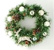 Silver Buck Decorative Holiday Wreath
