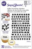 Wilton Black and White Alphabet Sugar Sheet