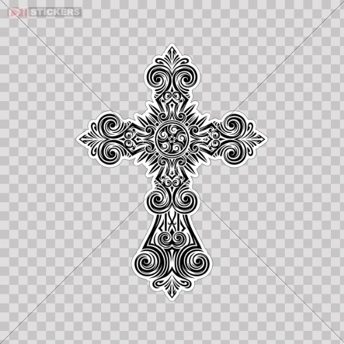 Decals Stickers Cross Logo Car Window Wall Art Decor Doors Helmet