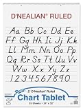 D'Nealian Chart Tablets, 24 x 32 Inches, 25 Sheets (0074730)