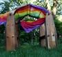 Camden Rose Waldorf Cherry Playstand Playroom Set W/Evening Sky Silk Canopy