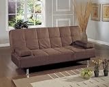 Home Elegance 4787br Brown Microfiber Futon