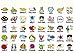 ONOR-Tech 40 Pcs Lovely Girl Wooden Rubber Stamp /DIY Diary Stamp Set