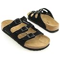 Newalk Licensed by Birkenstock Black 3 Strap Sandal