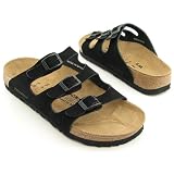 Newalk Licensed by Birkenstock Black 3 Strap Sandal