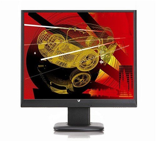 V7 48 cm (19 Zoll) widescreen TFT Monitor (LCD, VGA, DVI, 5ms Reaktionszeit) schwarz