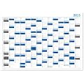 Jahreskalender 2013 gerollt (blau2) - Sehr gro� im DIN A0 Format mit extra gro�en Tagesk�stchen. (Wandkalender sind gerollt)
