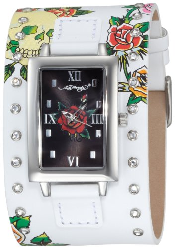 Ed Hardy Women's TT-WSK Temptress White Stainless Steel 316L Watch