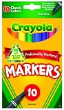 Crayola 10ct Classic Fine Line Markers
