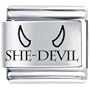 Laser She Devil Italian Charms