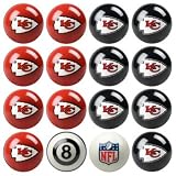 Kansas City Chiefs NFL Home vs. Away Billiard Balls Full Set (16 Ball Set) by Imperial International