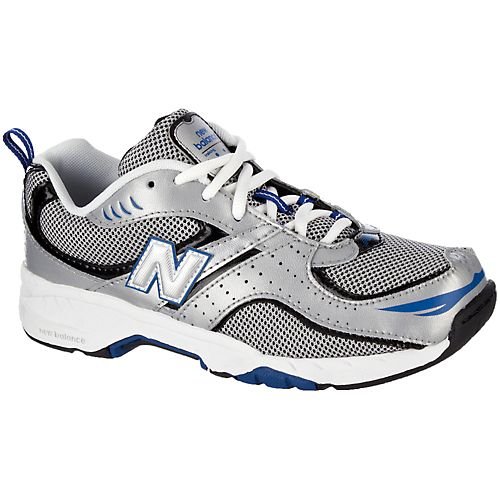 New Balance 515 Sneaker (Little Kid/Big Kid),Silver/Blue-SB,4 M US Big Kid