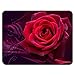 Gaming Mouse Pad - Non-Slip Rubber Base, Smooth Surface for Precise Mouse Control, Ideal for Laptop, Office Use - 9.5 x 7.9 Inch - Red Rose