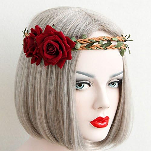 Bodermin Fashion Outdoor Rattan Headbands Seaside holiday ornaments Headband Hair Band (color 2)